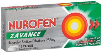 IGA Nurofen zavance ibuprofen caplets or tablets 12 pack** offer