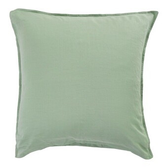 Pillow Talk Washed linen look mint european pillowcase by essentials offer