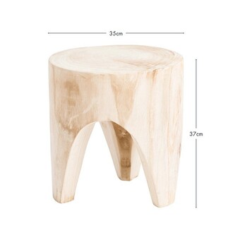 Pillow Talk Maya timber stool by m.u.s.e. offer
