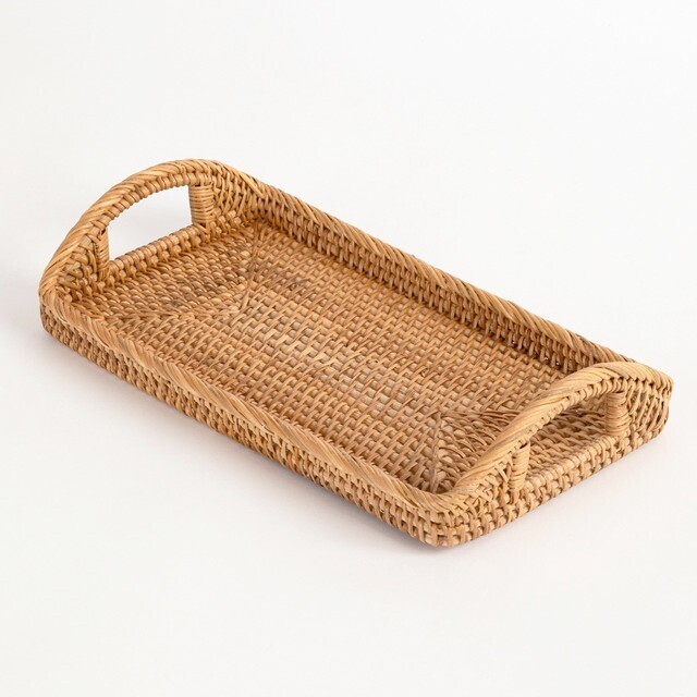 Rattan tray by habitat offer at Pillow Talk