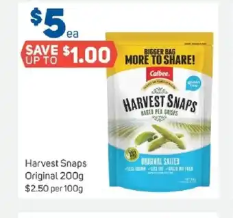 Foodland Harvest Snaps Original 100g offer