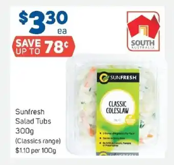 Foodland Sunfresh Salad Tubs 300g ( Classic Range ) offer
