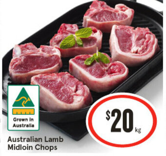 IGA Australian Lamb Midloin Chops offer