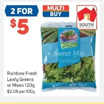 Foodland Rainbow Fresh Leafy Greens or Mixes 100g offer