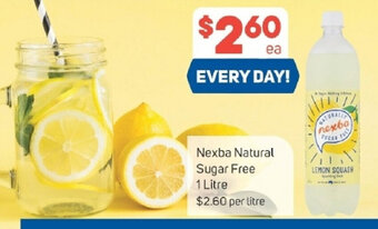 Nexba Natural Sugar Free 1 Litre