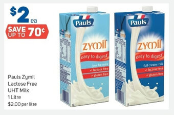 Foodland Pauls Zymil Lactose Free UHT Milk 1 Litre offer