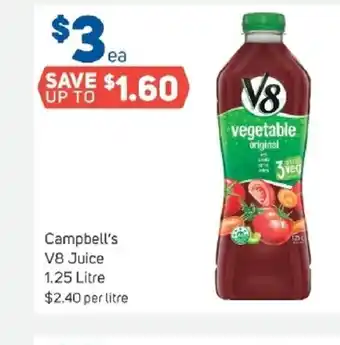 Foodland Campbell's V8 Juice 1,00 Litre offer