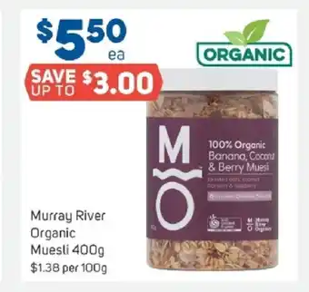 Foodland Murray River Organic Muesli 400g offer