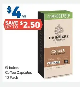 Foodland Grinders Coffee Capsules 10 Pack offer