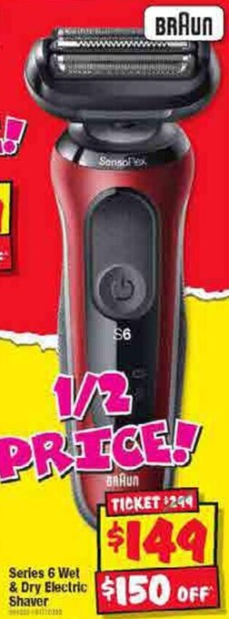 JB Hi-Fi Series 6 Wet & Dry Electric Shaver offer