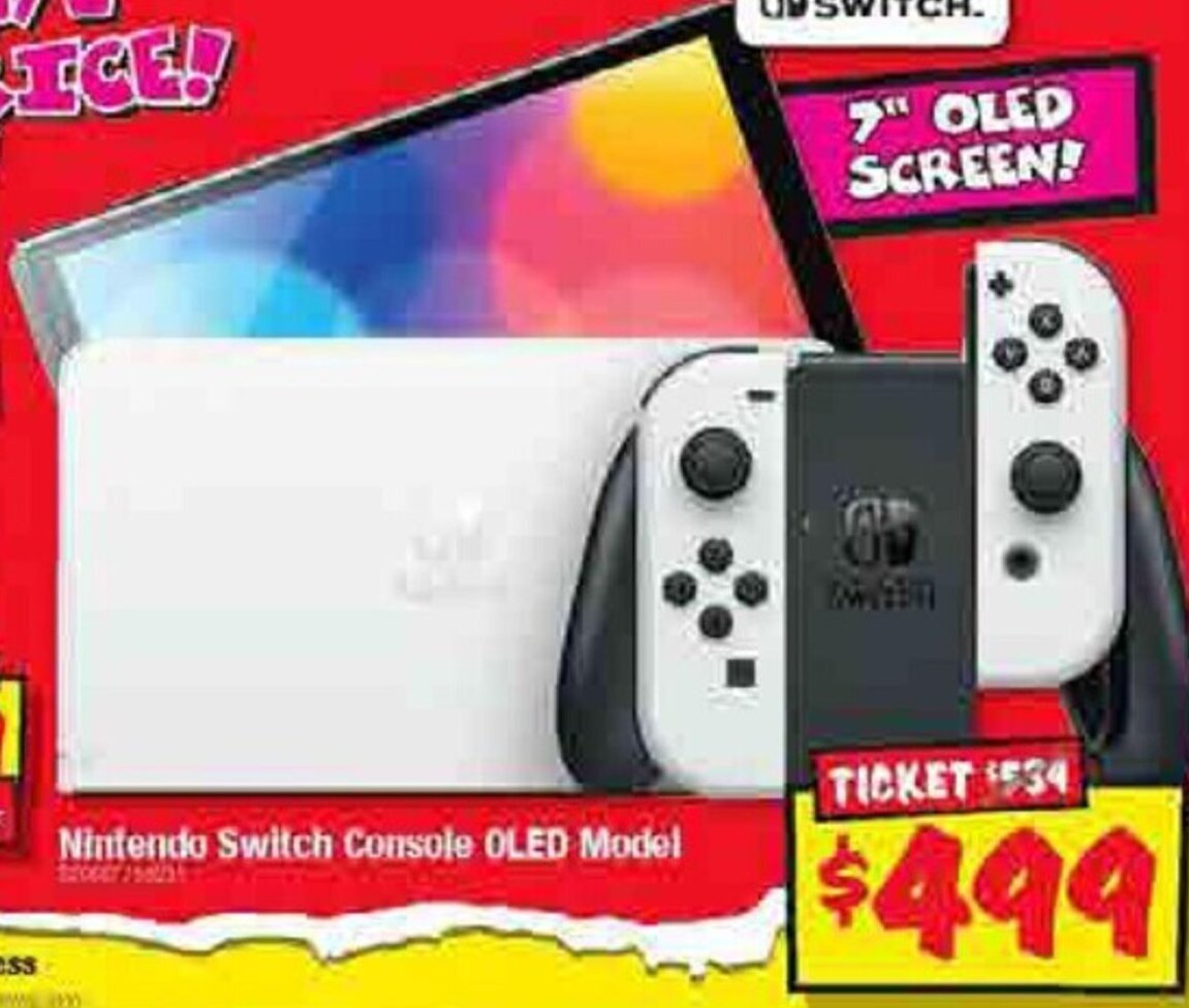 Nintendo Switch Console OLED Model offer at JB HiFi