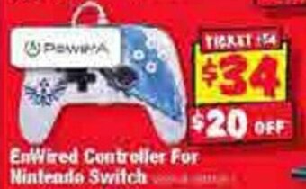 JB Hi-Fi EnWired Controller For Nintendo Switch offer