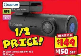JB Hi-Fi 2K Dash Camera With Wi-Fi & GPS Logger offer