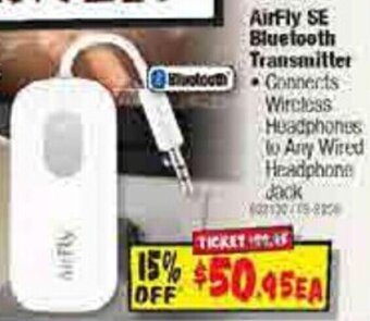 JB Hi-Fi AirFly SE Bluetooth Transmitter offer