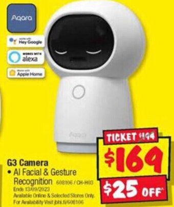 JB Hi-Fi G3 Camera offer