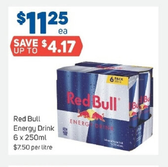 Foodland Red Bull Energy Drink 6x250ml offer