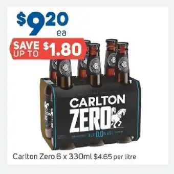 Carlton Zero 1 Litre