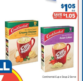 Foodland Continental Cup a Soup 2 Serve offer