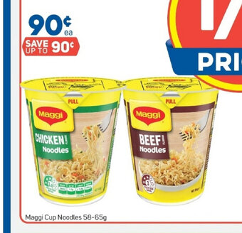 Foodland Maggi Cup Noodles 58-65g offer