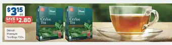 Foodland Dilmah Premium Tea Bags 100s offer