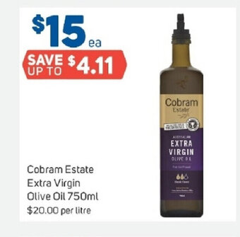 Foodland Cobram Estate Extra Virgin Olive Oil 750ml offer