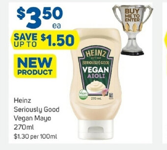 Heinz Seriously Good Vegan Mayo 270ml