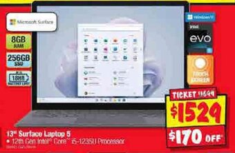 JB Hi-Fi 13" Surface Laptop 5 offer