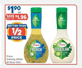 Foodland Praise Dressing 100ml offer