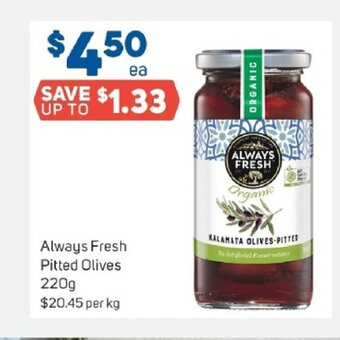 Foodland Always Fresh Pitted Olives 220g offer