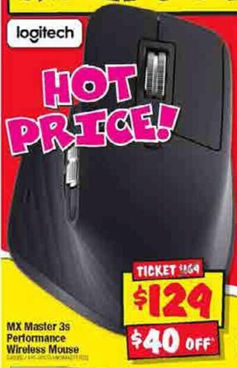 JB Hi-Fi MX Master 3s Performance Wireless Mouse offer