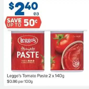 Foodland Leggo's Tomato Paste 100g offer