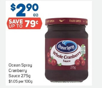 Foodland Ocean Spray Cranberry Sauce 275g offer
