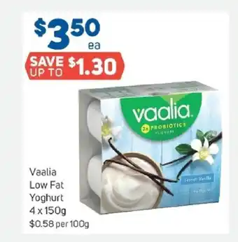 Foodland Vaalia Low Fat Yoghurt 4x150g offer