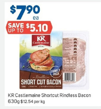 Foodland KR Castlemaine Shortcut Rindless Bacon 630g offer