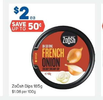 Foodland ZoOsh Dips 185g offer