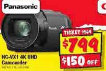 HC-VX1 4K UHD Camcorder