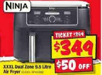 JB Hi-Fi XXXL Dual Zone 9.5 Litre Air Fryer offer