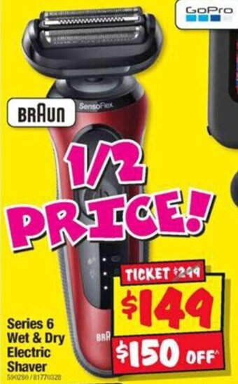 JB Hi-Fi Series 6 Wet & Dry Electric Shaver offer