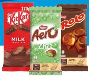 Campbells Wholesale Nestle Chocolate Bar Selected Varieties 118-200g Item No. 468224, 018731, 045903. Carton size: 12 offer