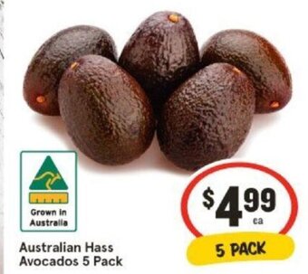 IGA Australian Hass Avocados 5 Pack offer