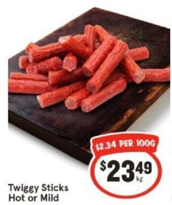 IGA Twiggy Sticks Hot or Mild offer