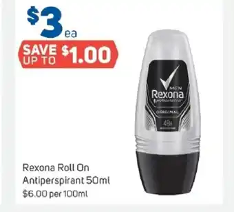 Foodland Rexona Roll On Antiperspirant 50ml offer