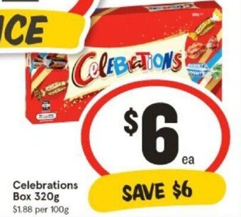 IGA Celebrations Box 320g offer
