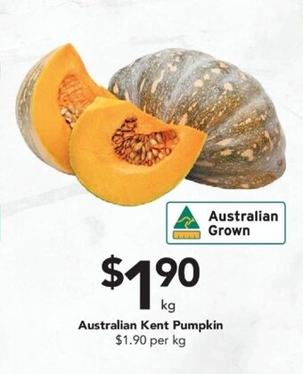 Drakes Australian Kent Pumpkin per kg offer
