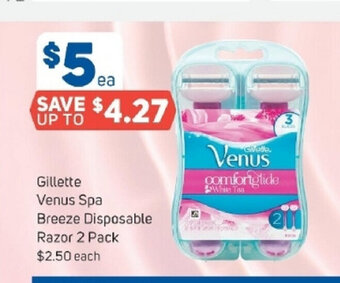 Foodland Gillette Venus Spa Breeze Disposable Razor 2 Pack offer