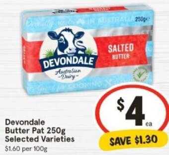 IGA Devondale Butter Pat 250g Selected Varieties offer