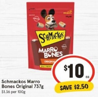 IGA Schmackos Marro Bones Original 737g offer