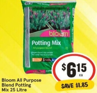IGA Bloom All Purpose Blend Potting Mix 25 Litre offer