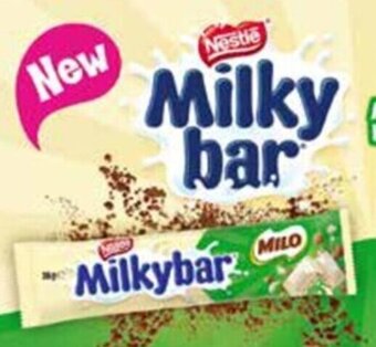 Campbells Wholesale Nestle Milkybar Milo Chocolate Bar 38g offer
