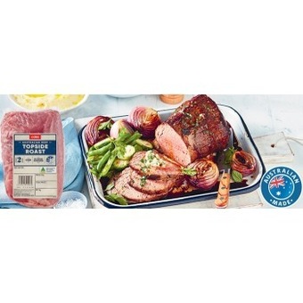 Coles Coles australian no added hormones beef roast topside offer